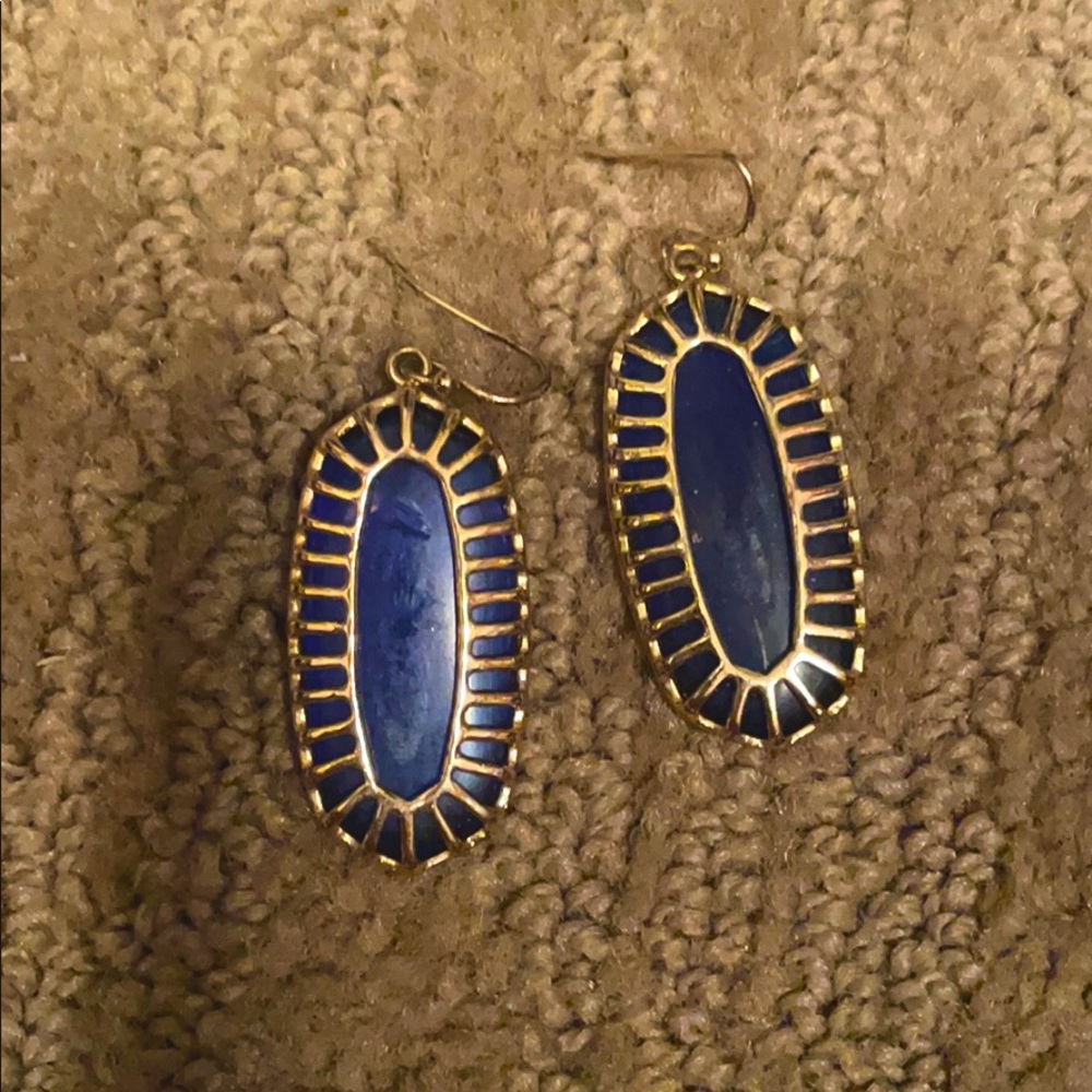 Blue Kendra Scott earrings